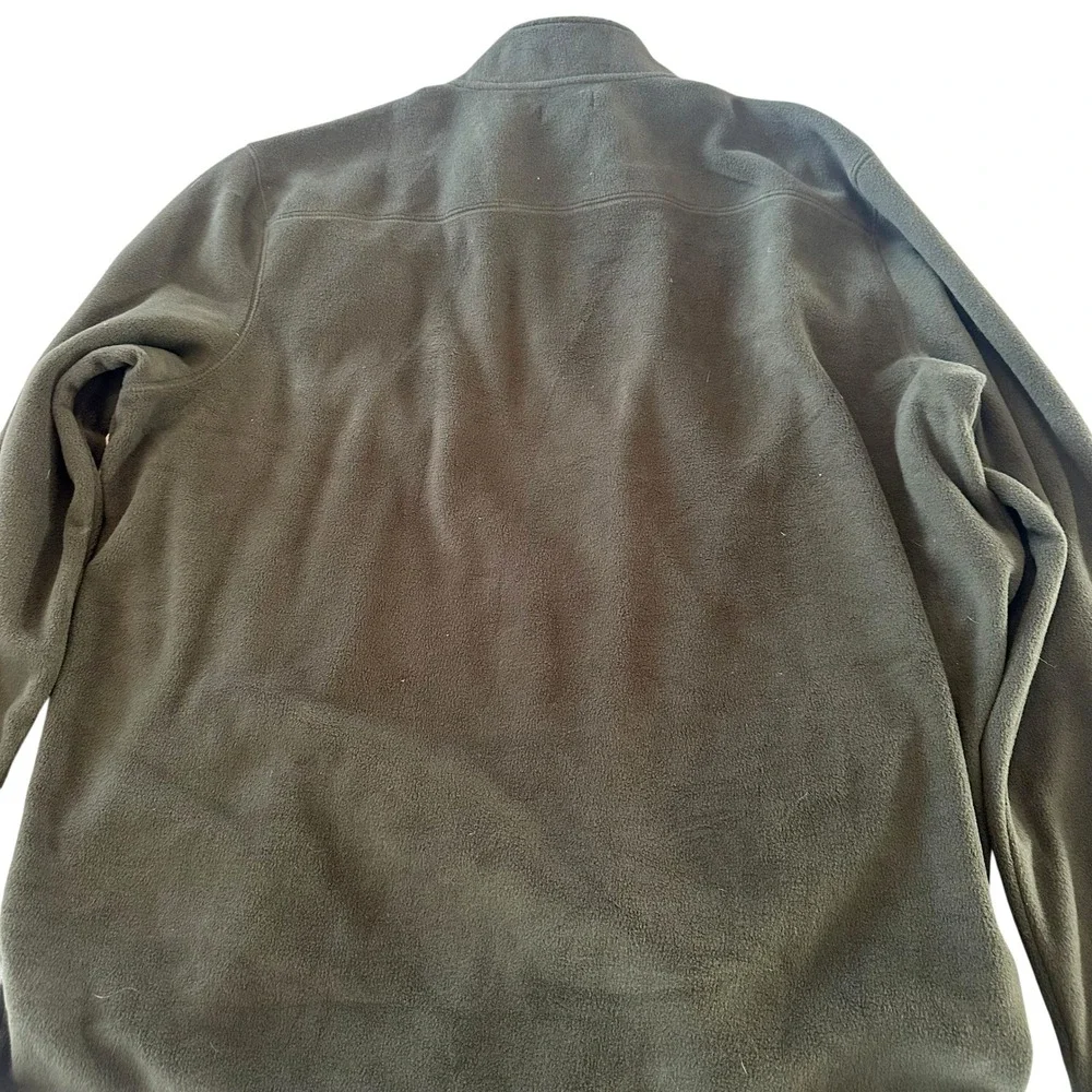 Croft & Barrow Men's Green Fleece 1/4 Zip Pullover Sweater‎ XXL